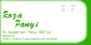 roza panyi business card